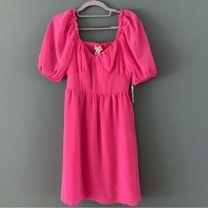Jessica Simpson Hot Pink Babydoll Style Dress Size Medium New